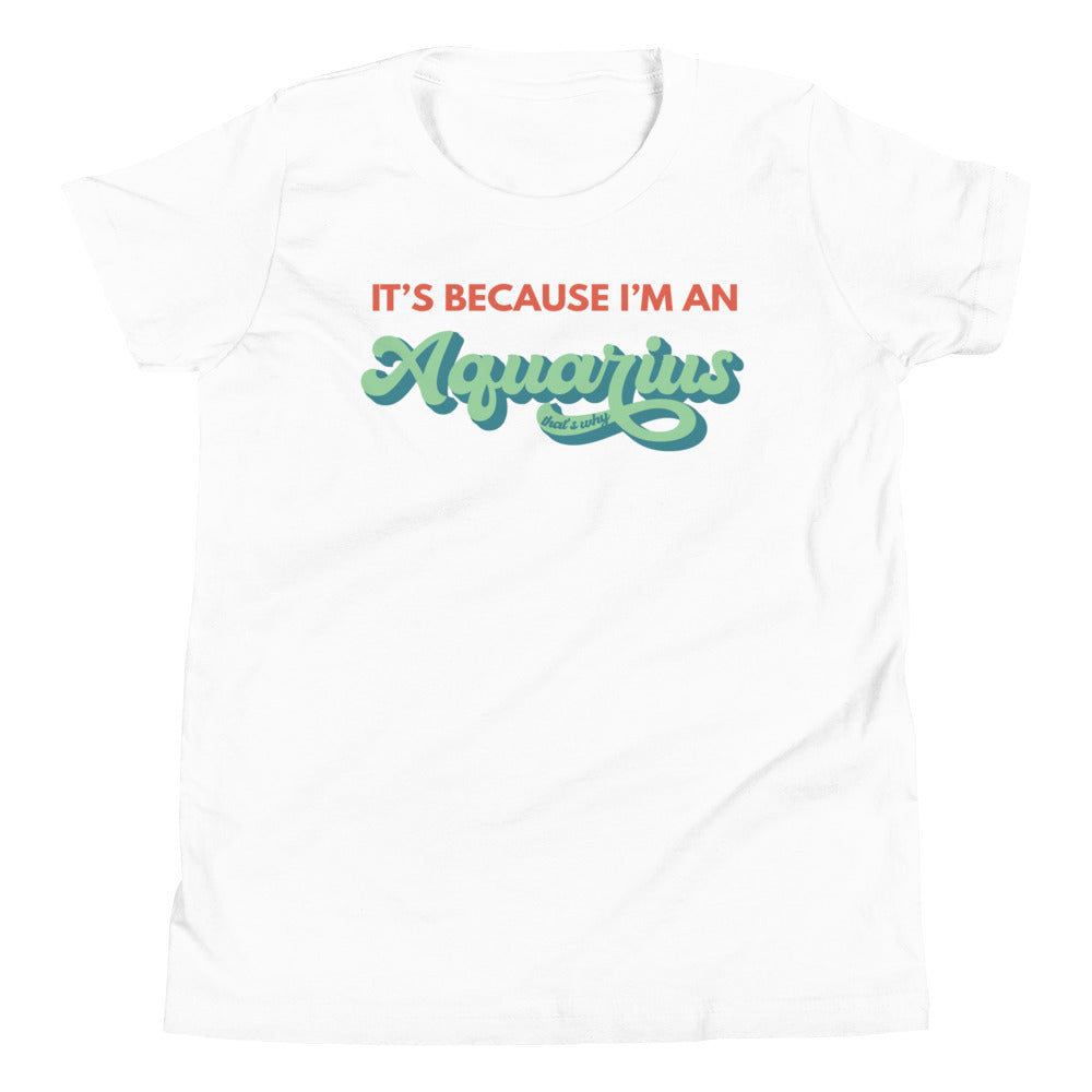It's Because I'm An Aquarius - Youth Tee